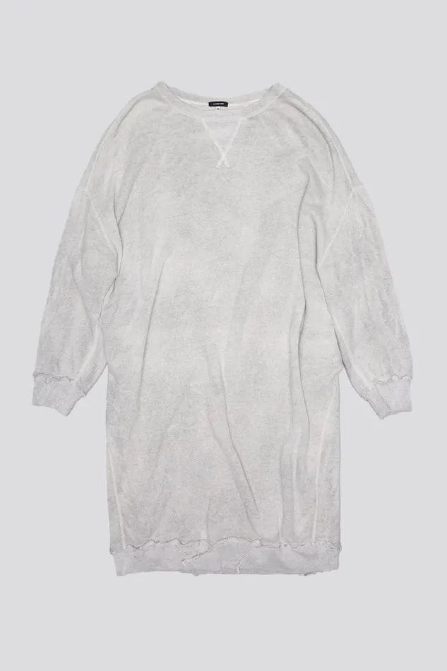 R13 Dresses and Skirts Women GRUNGE SWEATSHIRT DRESS 8211 HEATHER GREY