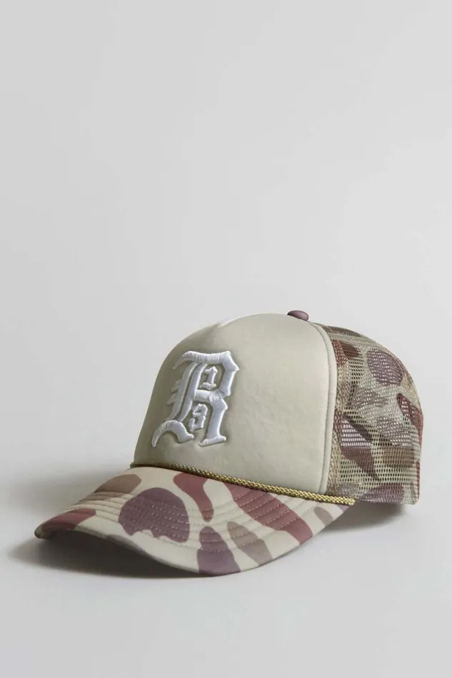 R13 Hats Women R13 TRUCKER HAT 8211 CAMOUFLAGE
