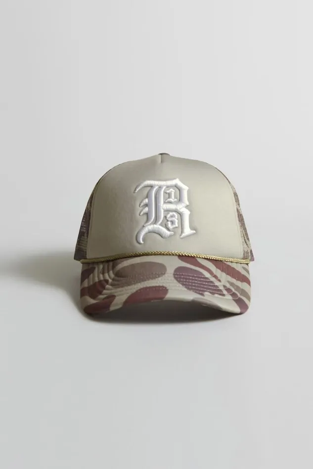 R13 Hats Women R13 TRUCKER HAT 8211 CAMOUFLAGE