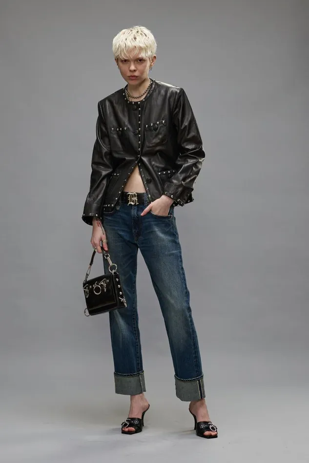 R13 Jackets and Coats Women CROPPED SLOUCH JACKET 8211 BLACK