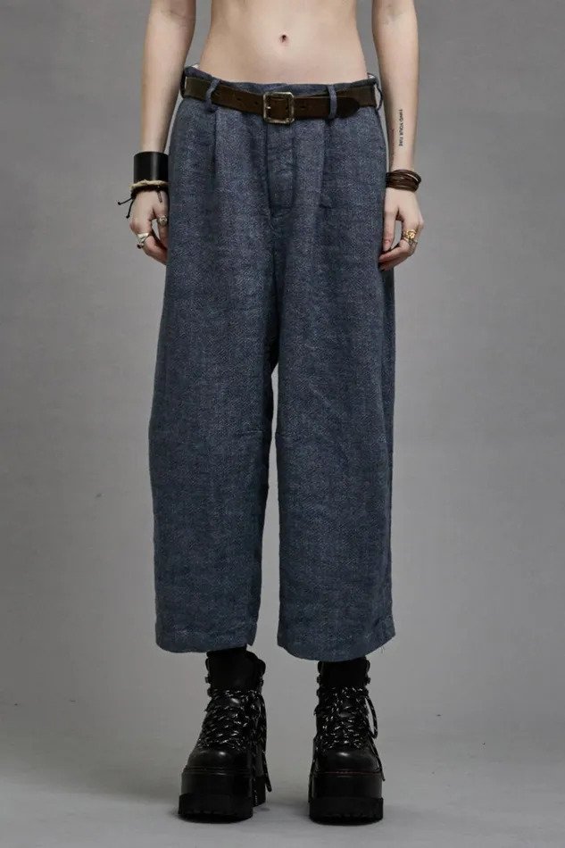 R13 Pants and Shorts Women ARTICULATED KNEE TROUSER 8211 LIGHT INDIGO