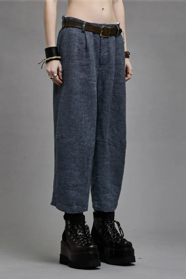 R13 Pants and Shorts Women ARTICULATED KNEE TROUSER 8211 LIGHT INDIGO