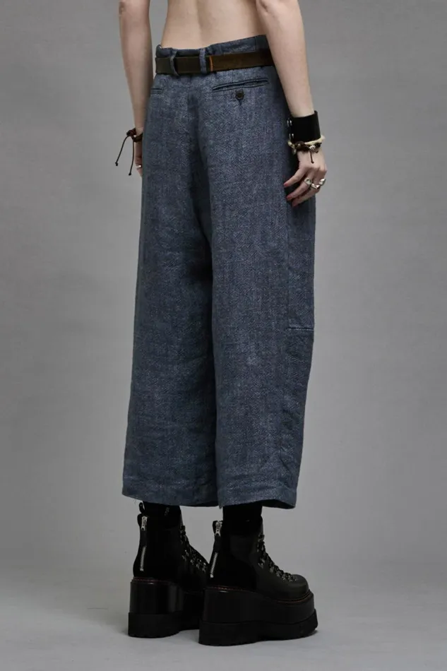 R13 Pants and Shorts Women ARTICULATED KNEE TROUSER 8211 LIGHT INDIGO