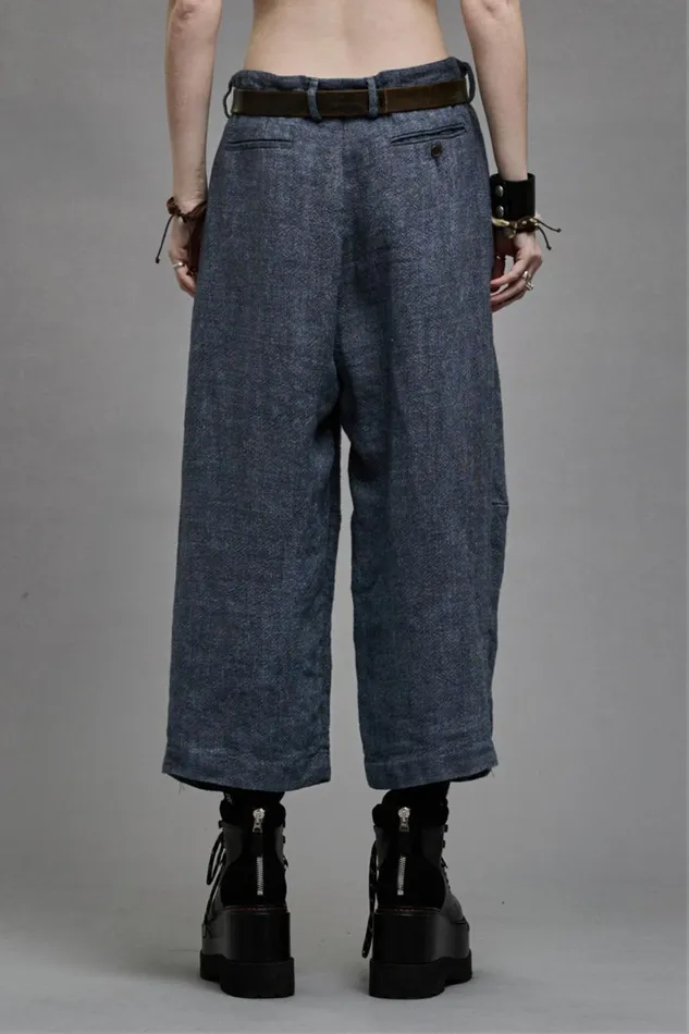 R13 Pants and Shorts Women ARTICULATED KNEE TROUSER 8211 LIGHT INDIGO