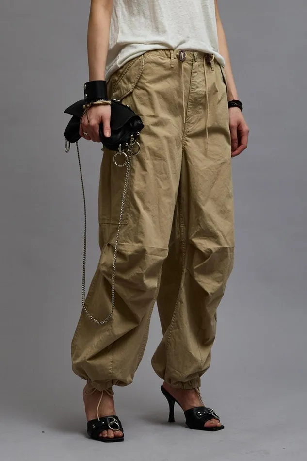 R13 Pants and Shorts Women BALLOON ARMY PANT 8211 KHAKI