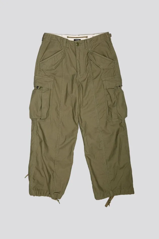 R13 Pants and Shorts Women CROPPED CARGO PANTS 8211 VINTAGE OLIVE DRAB