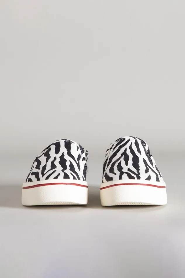 R13 Sale Men SLIP ON SNEAKER 8211 ZEBRA