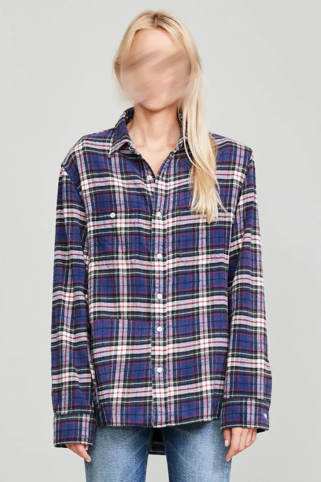 R13 Sale Women BACKZIP WORKSHIRT 8211 NAVY