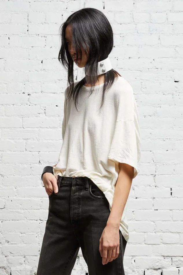 R13 Sale Women BOXY T 8211 ECRU