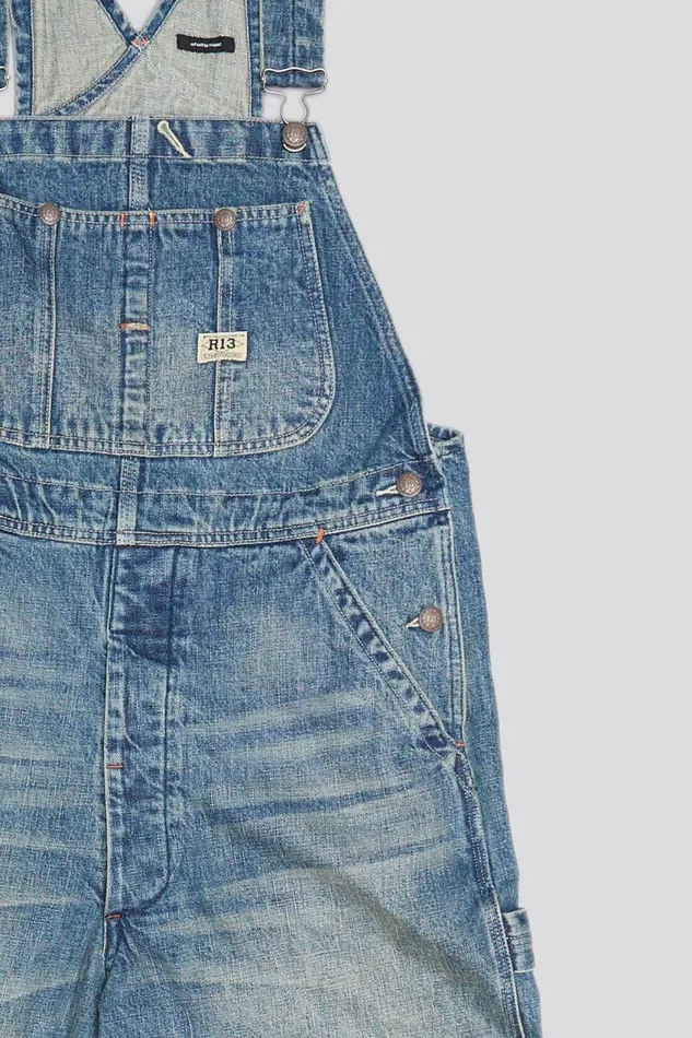 R13 Sale Women D039ARCY OVERALL 8211 CLINTON BLUE