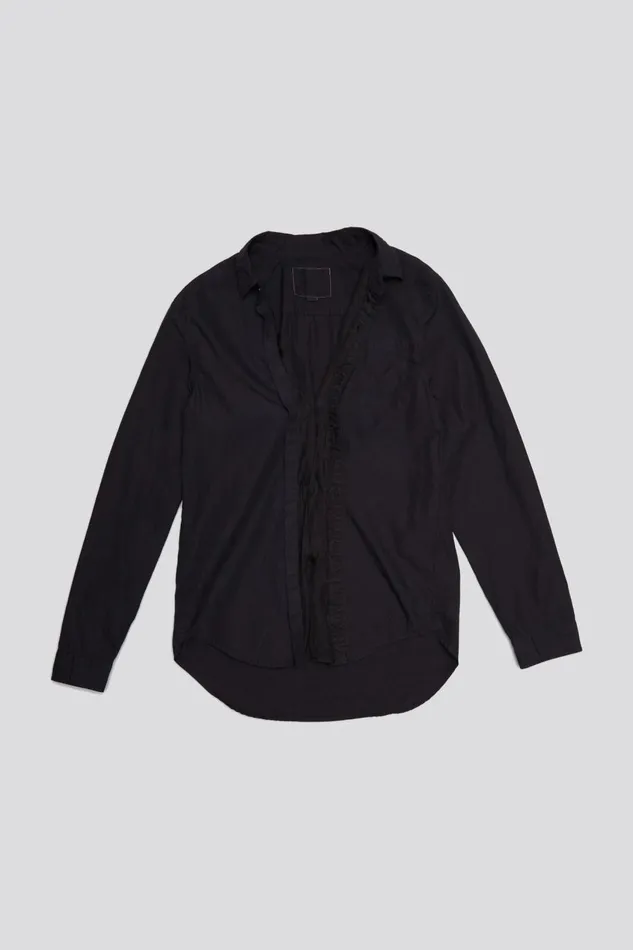 R13 Sale Women FOLDOUT SHIRT 8211 BLACK OVERDYE