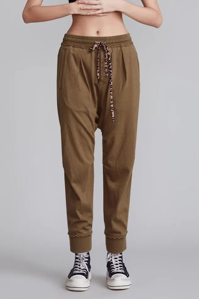 R13 Sale Women HAREM SWEATPANT 8211 OLIVE