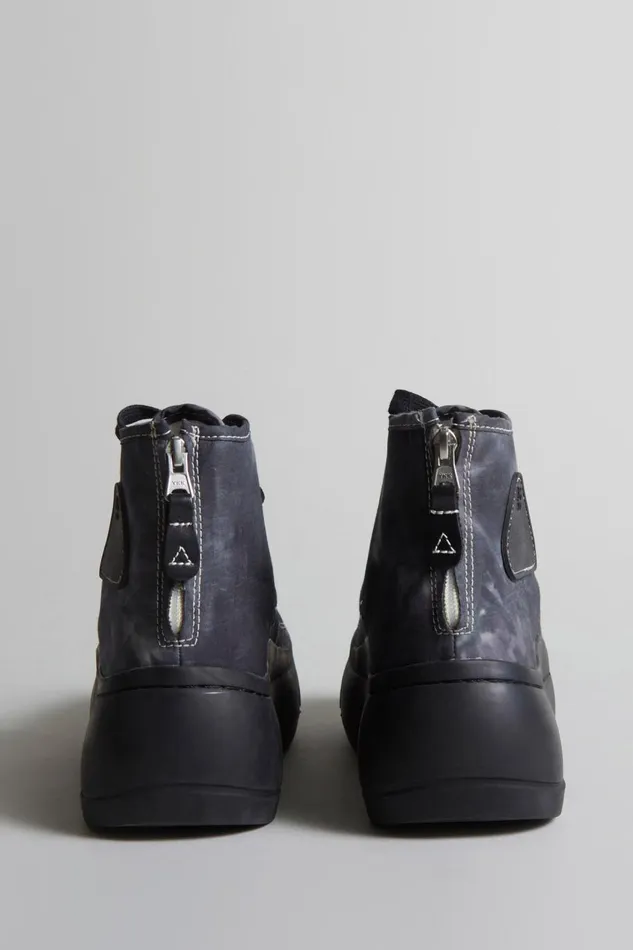 R13 Sale Women KURT HIGH TOP 8211 BLACKOUT TIEDYE