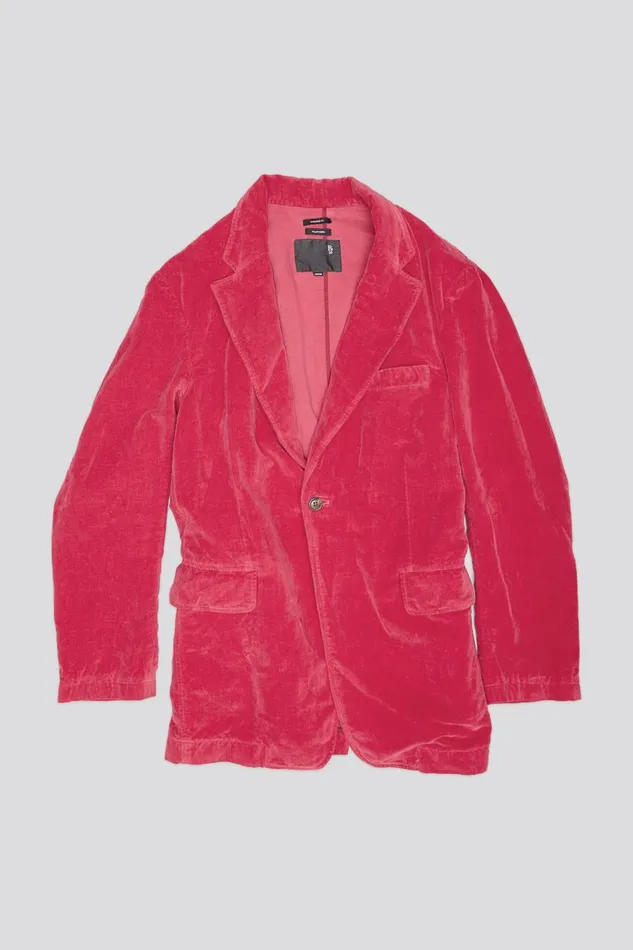 R13 Sale Women OVERSIZED RAGGED BLAZER 8211 RASPBERRY