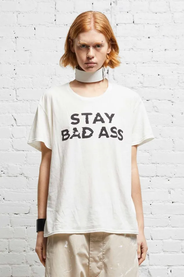 R13 Sale Women STAY BADASS BOY T 8211 ECRU
