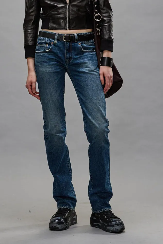 R13 Sale Women TOBI BOY JEAN 8211 CASLON SELVEDGE BLUE