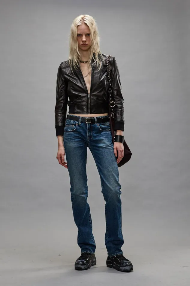 R13 Sale Women TOBI BOY JEAN 8211 CASLON SELVEDGE BLUE