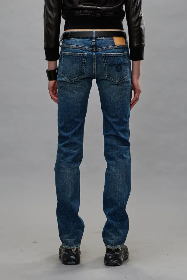 R13 Sale Women TOBI BOY JEAN 8211 CASLON SELVEDGE BLUE