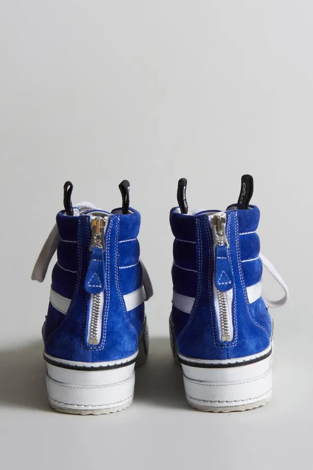 R13 Sneakers Women ROGUE HIGH TOP 8211 BLUE SUEDE