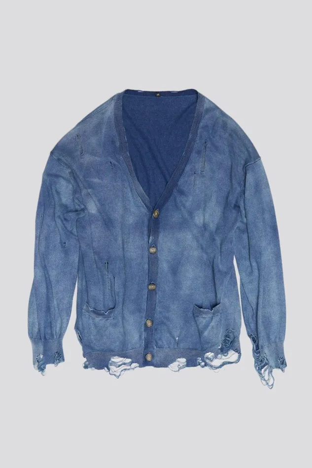 R13 Sweaters Women BOYFRIEND CARDIGAN 8211 DARK INDIGO