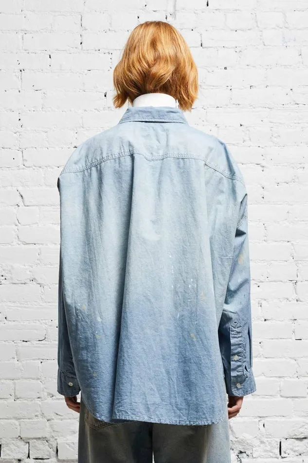 R13 Tops Women LONG SLEEVE BUTTONUP 8211 BLUE CHAMBRAY