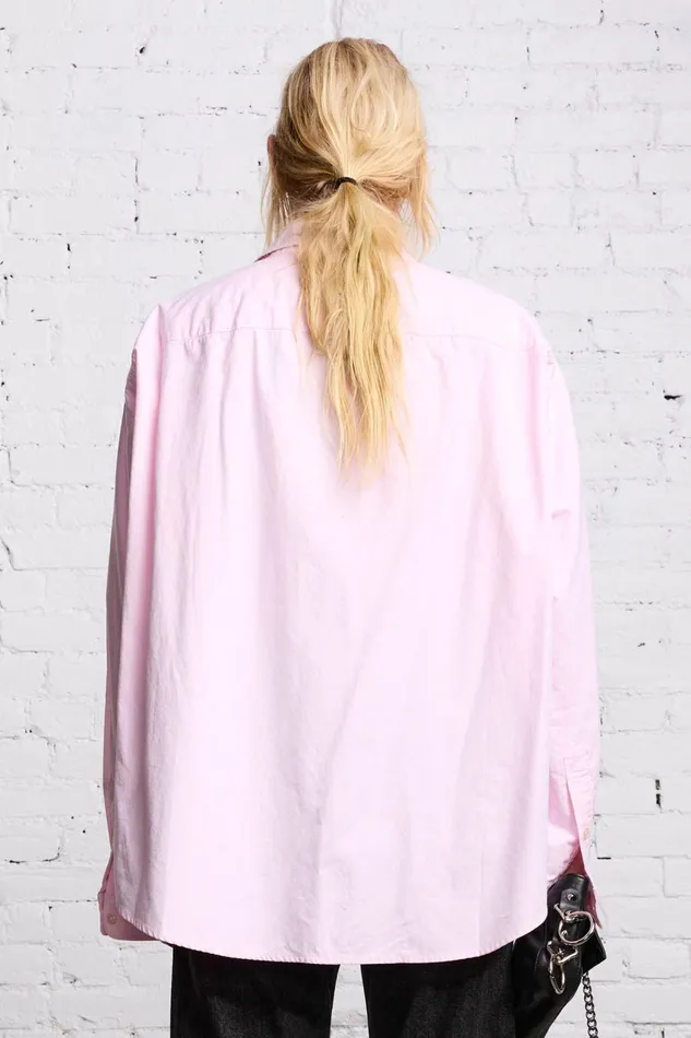 R13 Tops Women LONG SLEEVE BUTTONUP 8211 LIGHT PINK