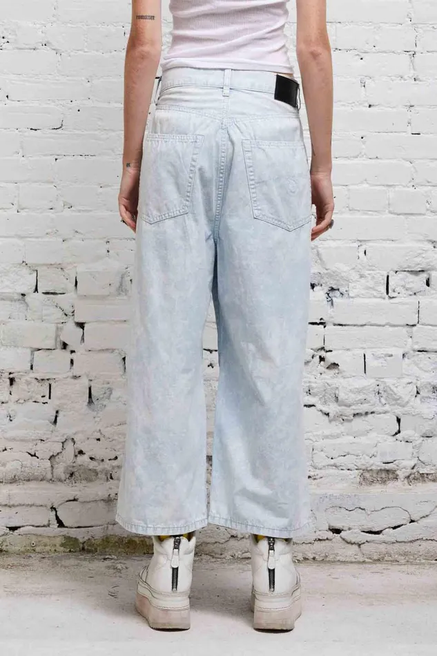 R13 Wide Leg Women CROPPED WIDE LEG JEAN 8211 CLOUDY BLUE