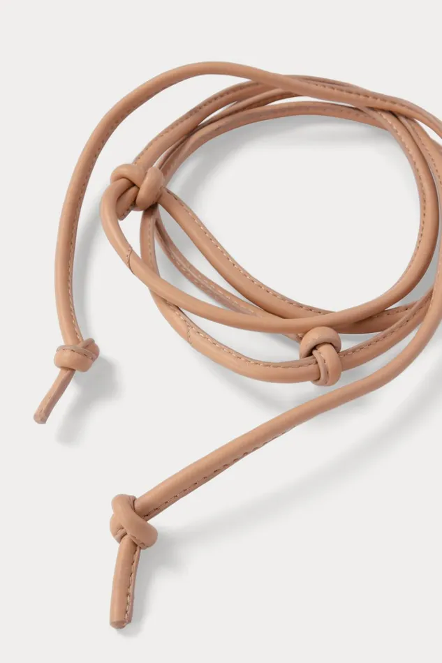 Rachel Comey Belts Women Skinny Tubular Tie Belt Nude Rachel Comey Belts Women Skinny Tubular Tie Belt Nude
