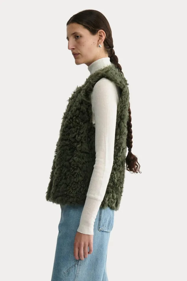 Rachel Comey Jackets Outerwear Women Elias Vest Olive Rachel Comey Jackets Outerwear Women Elias Vest Olive