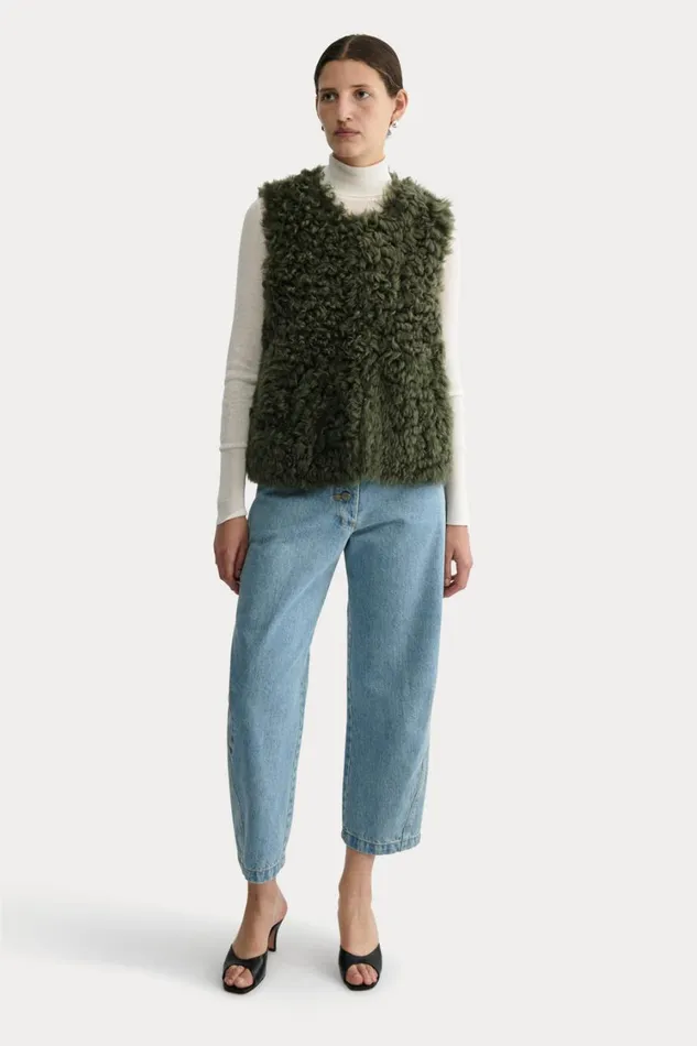 Rachel Comey Jackets Outerwear Women Elias Vest Olive Rachel Comey Jackets Outerwear Women Elias Vest Olive