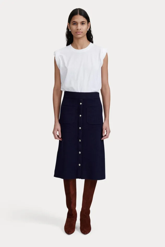 Rachel Comey Knits Women Bing Skirt Navy