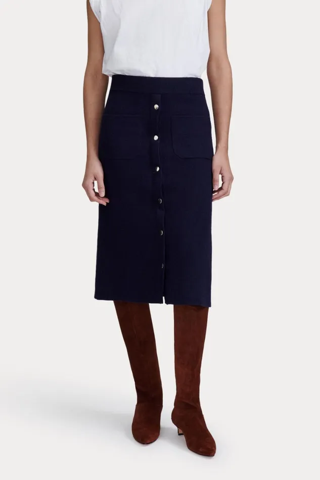 Rachel Comey Knits Women Bing Skirt Navy Rachel Comey Knits Women Bing Skirt Navy