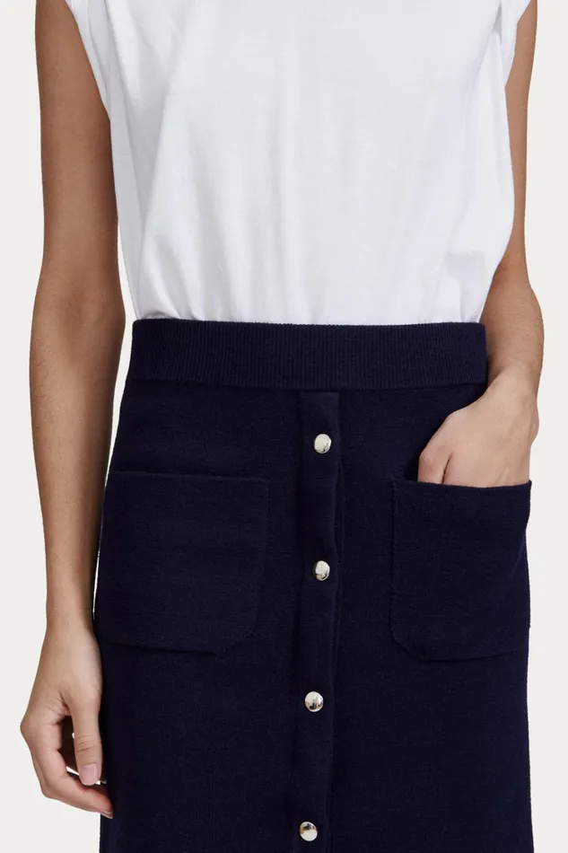 Rachel Comey Knits Women Bing Skirt Navy Rachel Comey Knits Women Bing Skirt Navy