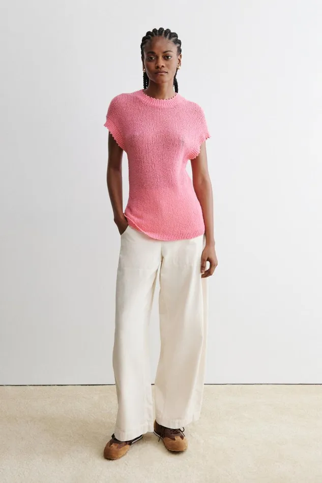 Rachel Comey Knits Women Julie Top Neon Pink