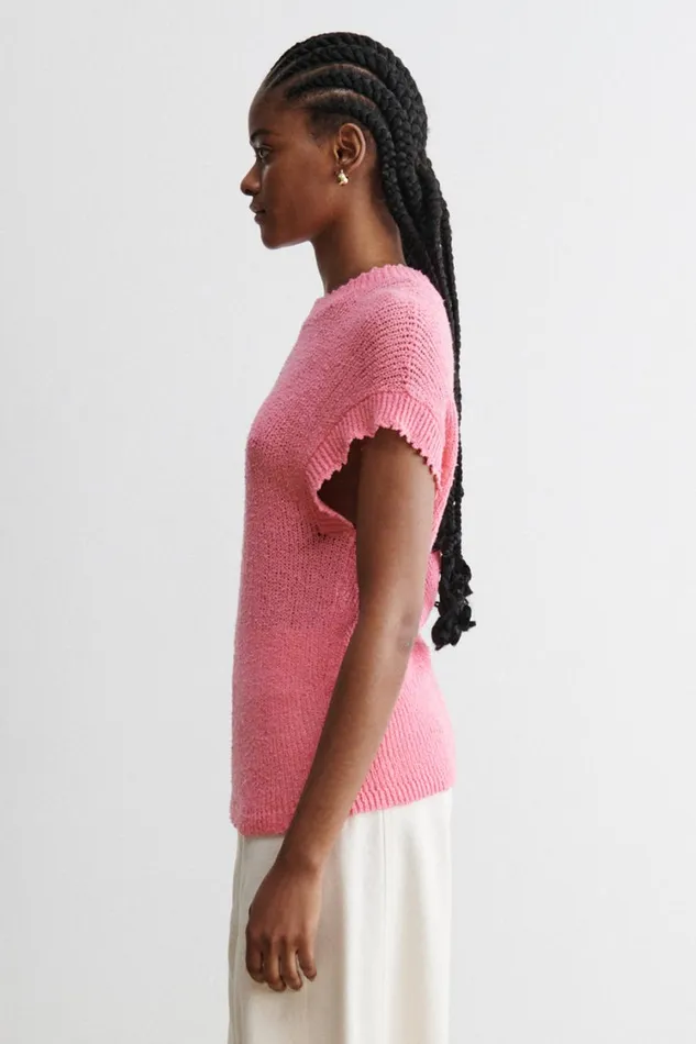 Rachel Comey Knits Women Julie Top Neon Pink Rachel Comey Knits Women Julie Top Neon Pink