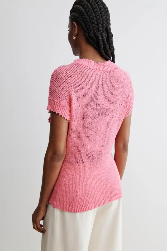 Rachel Comey Knits Women Julie Top Neon Pink Rachel Comey Knits Women Julie Top Neon Pink