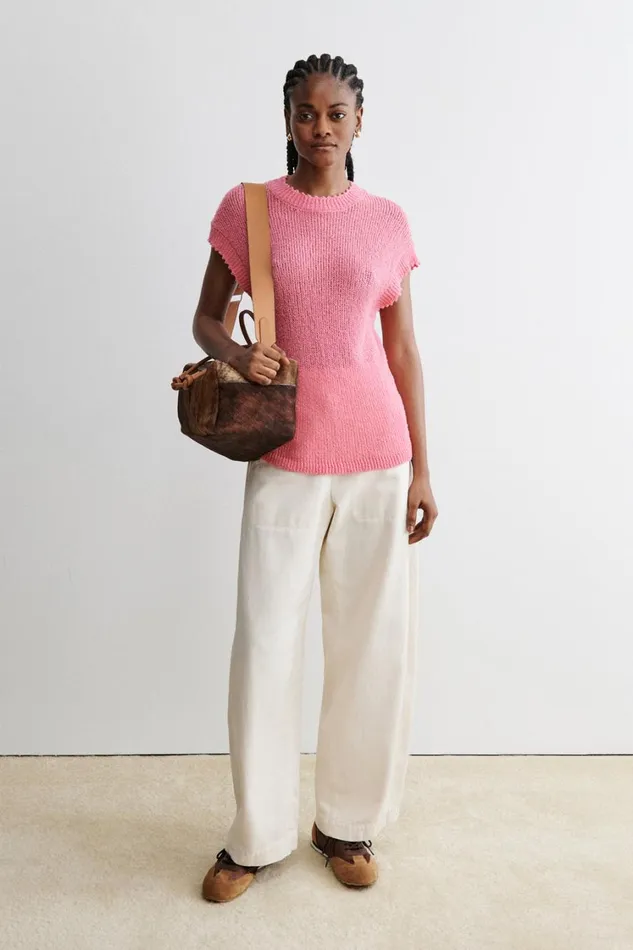 Rachel Comey Knits Women Julie Top Neon Pink Rachel Comey Knits Women Julie Top Neon Pink