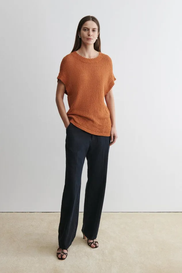 Rachel Comey Knits Women Julie Top Neon Pink Rachel Comey Knits Women Julie Top Neon Pink