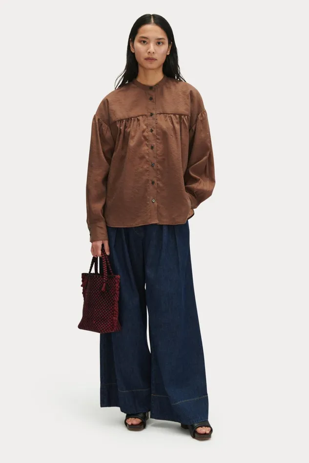 Rachel Comey Tops Women Gaite Top Brown Rachel Comey Tops Women Gaite Top Brown