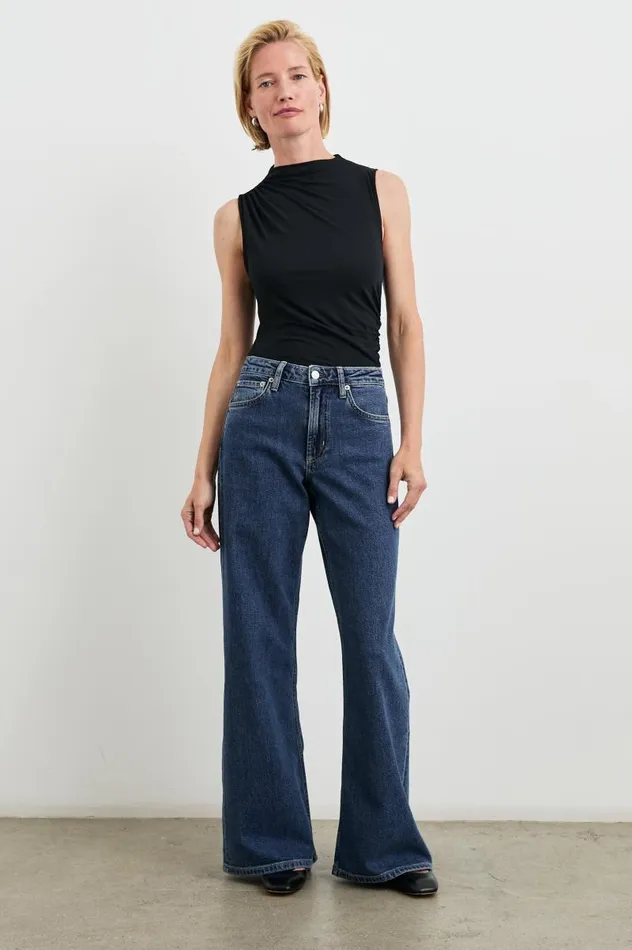 Rails Denim Women ANGELENO WIDE LEG Pebble Blue