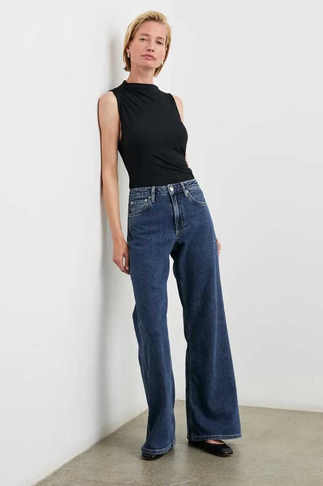Rails Denim Women ANGELENO WIDE LEG Pebble Blue