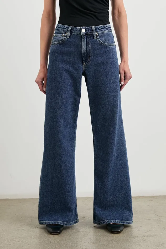 Rails Denim Women ANGELENO WIDE LEG Pebble Blue
