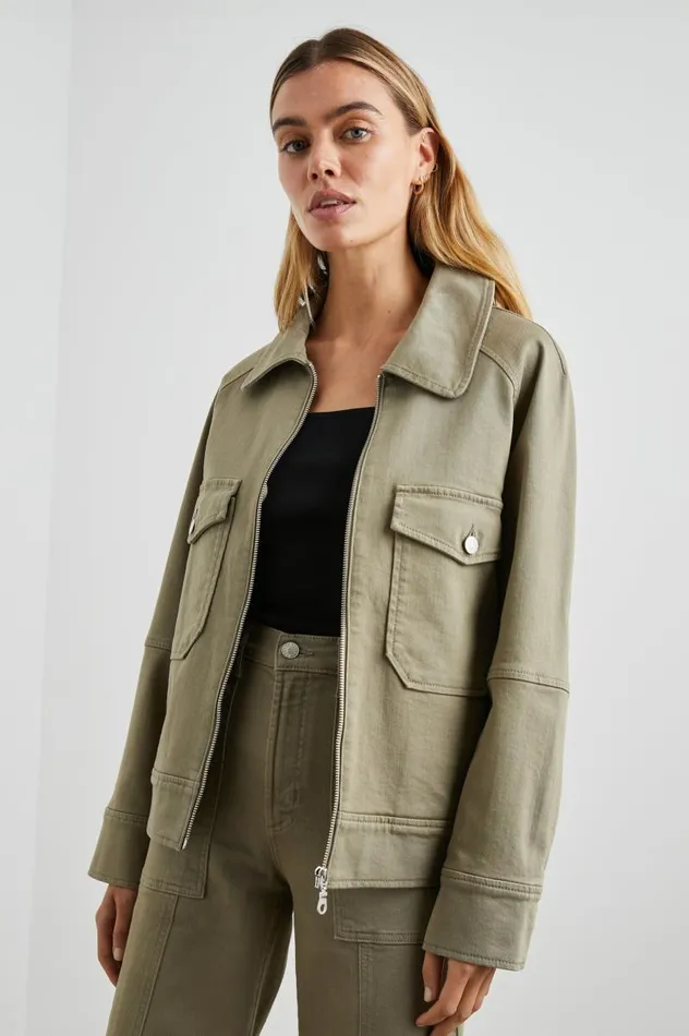 Rails Denim Women CHEYENNE JACKET Washed Olive