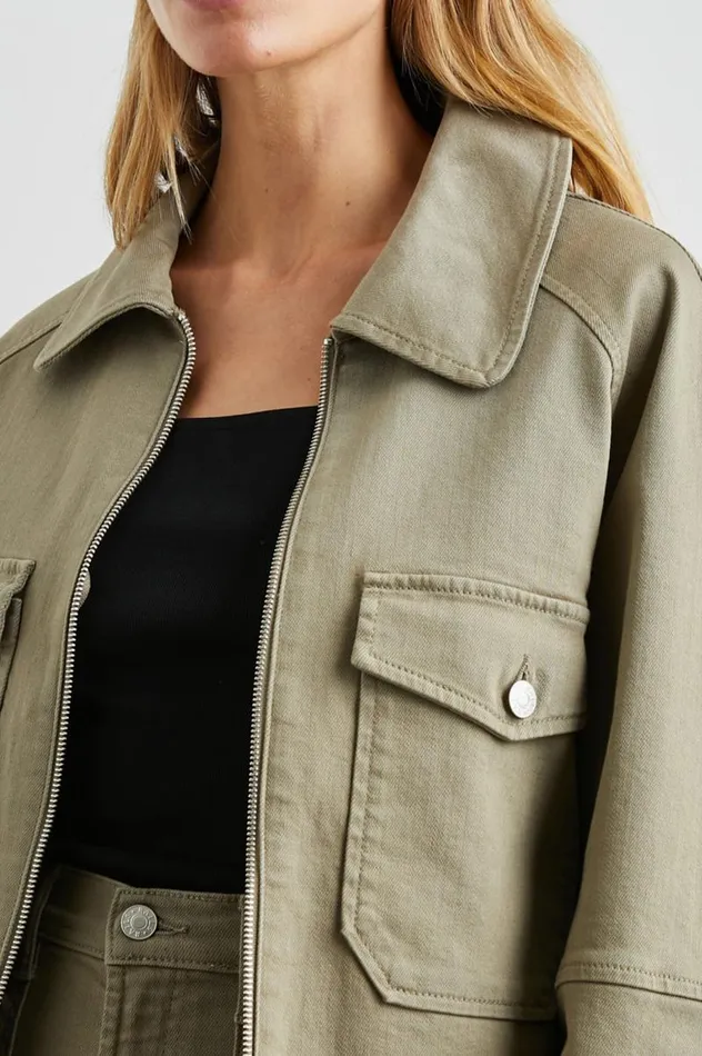 Rails Denim Women CHEYENNE JACKET Washed Olive