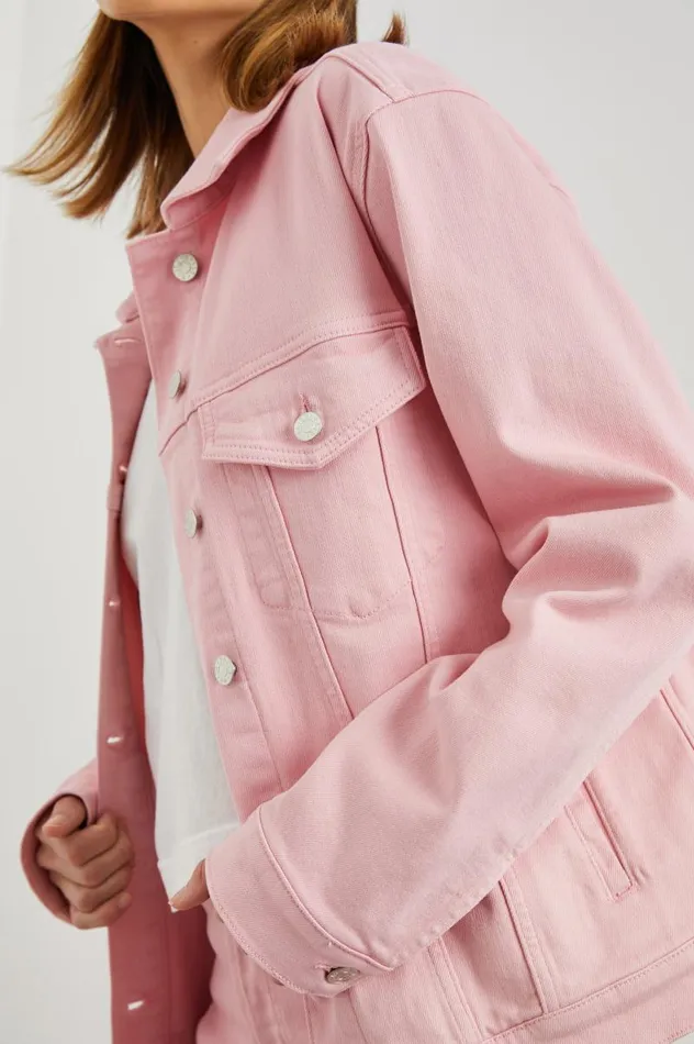 Rails Denim Women GROVE BOYFRIEND TRUCKER JACKET Bubble Gum