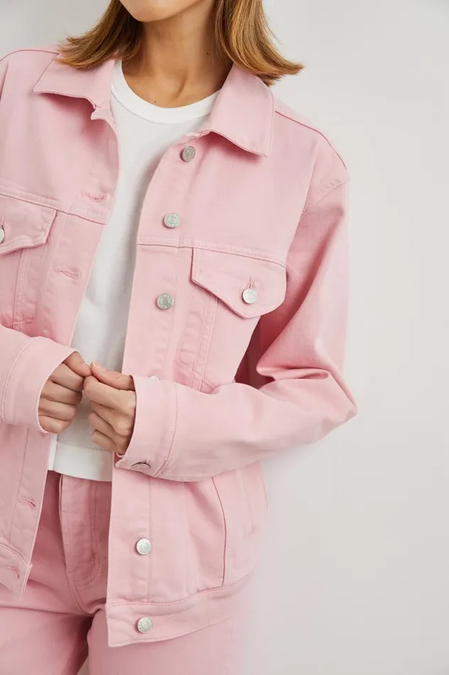Rails Denim Women GROVE BOYFRIEND TRUCKER JACKET Bubble Gum