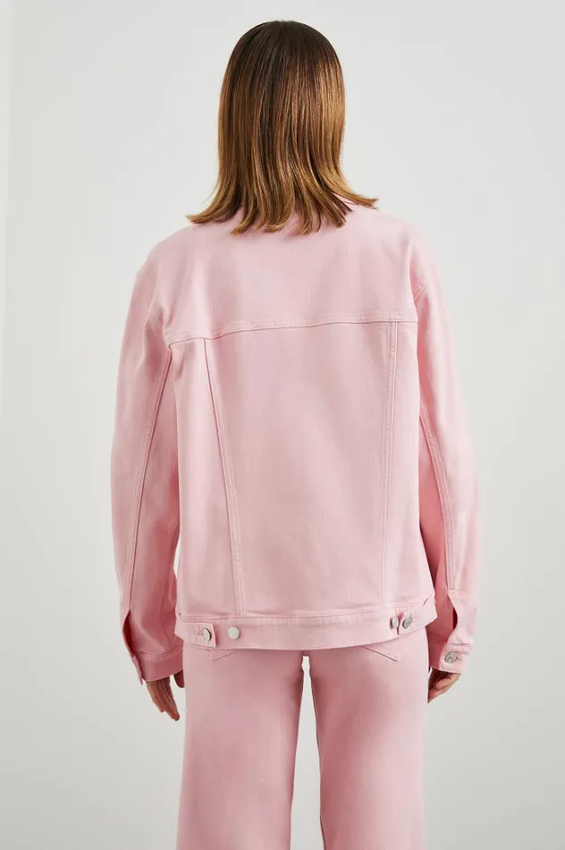 Rails Denim Women GROVE BOYFRIEND TRUCKER JACKET Bubble Gum