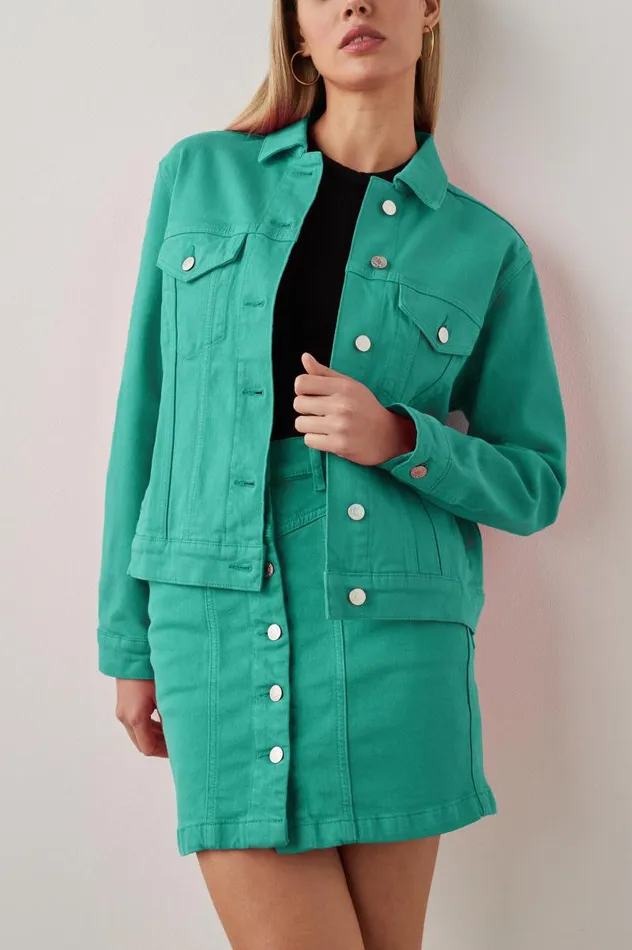 Rails Denim Women MULHOLLAND JACKET Emerald