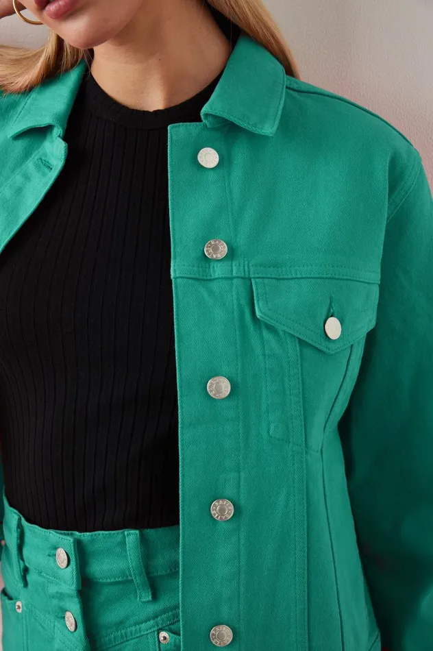 Rails Denim Women MULHOLLAND JACKET Emerald