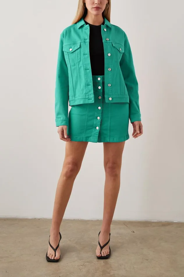 Rails Denim Women MULHOLLAND JACKET Emerald